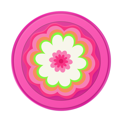Secondary image for hover Molded Flower Kaleidoscope Pink — PopGrip for MagSafe