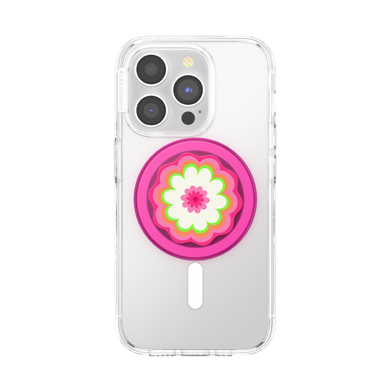 Molded Flower Kaleidoscope Pink — PopGrip for MagSafe image number 3