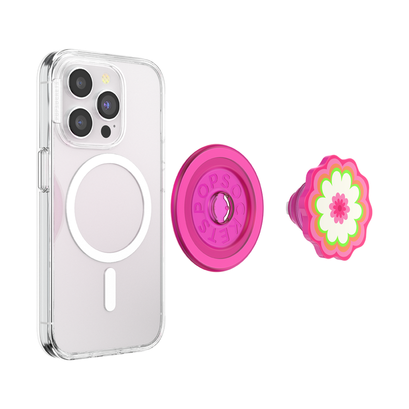 Molded Flower Kaleidoscope Pink — PopGrip for MagSafe image number 4