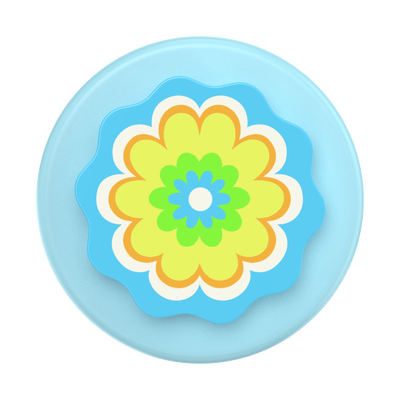 Secondary image for hover Molded Flower Kaleidoscope Blue — PopGrip for MagSafe